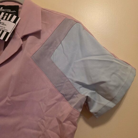 Astro Bettie Tri Tone Short Sleeve Rose Top 2XL - Picture 3 of 5